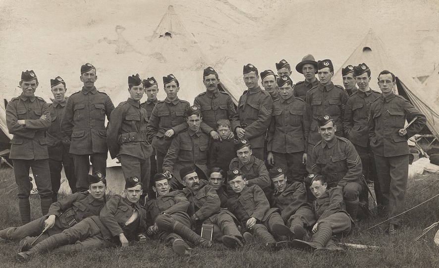 Men of the 7th Scottish Rifles at a pre-war Camp