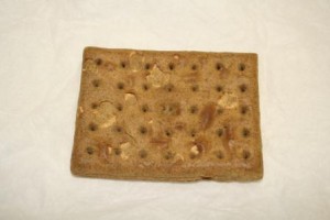 Iron ration biscuit from the Second World War 1939-1945.